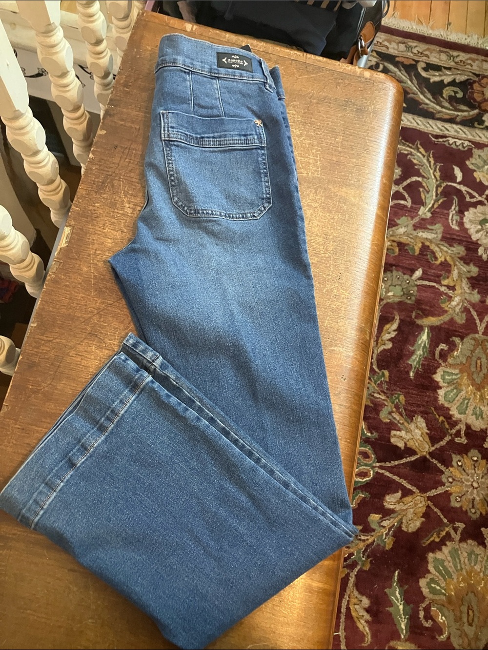 Nanette Lepore Blue Straight-Leg Jeans